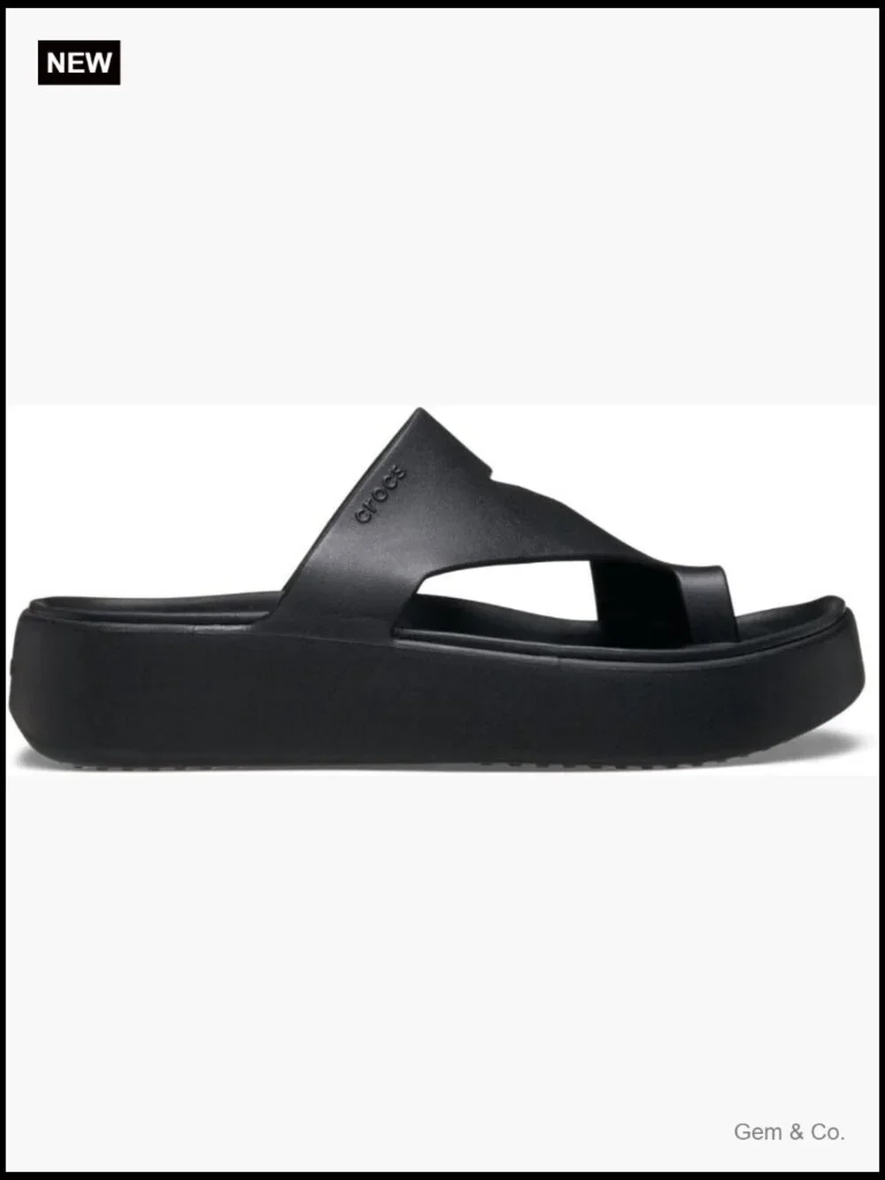 Platform Sandals with Toe Loop, Comfortable